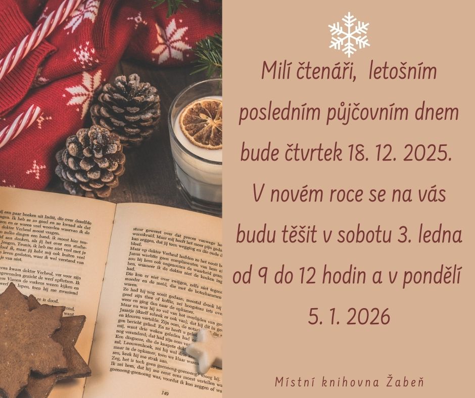  Poslední půjčovní den 2025